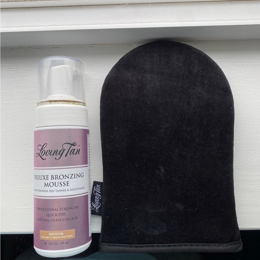 Loving tan deluxe bronzing mousse & mit
